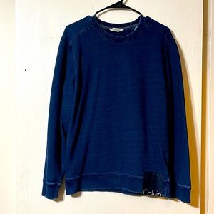 Calvin Klein mens denim style sweater